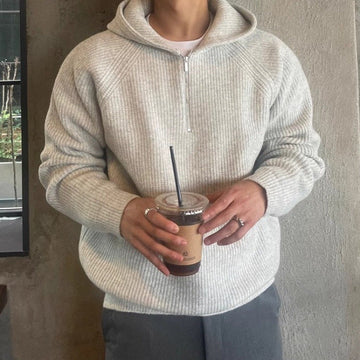 Felpa con cappuccio TAEGU Semi Zip