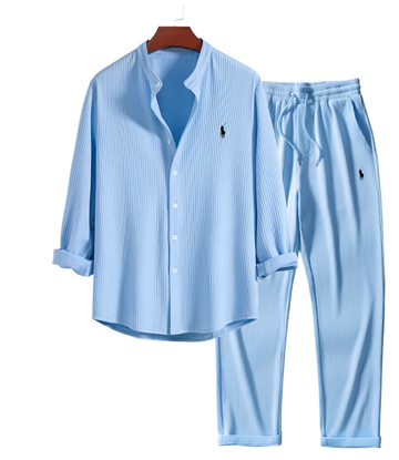 Ꮢalph Ⅼauren - Camicia maniche lunghe e pantaloni a gamba dritta.